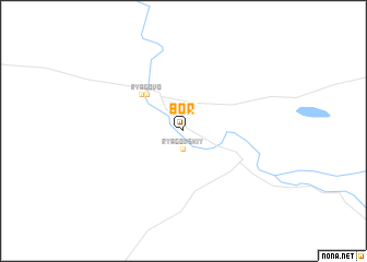 map of Bor