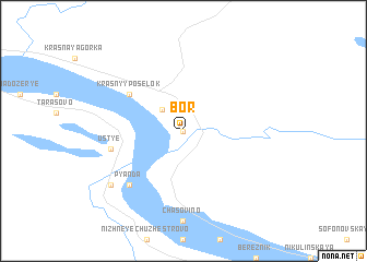 map of Bor