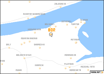 map of Bor