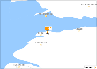 map of Bor