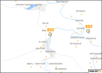 map of Bor