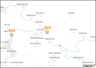 map of Bor