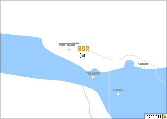 map of Bor