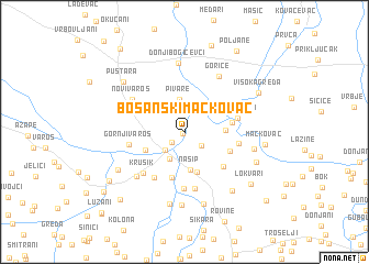 map of Bosanski Mačkovac