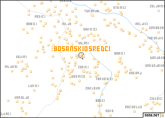 map of Bosanski Osredci