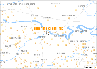 map of Bosanski Šamac