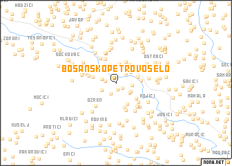 map of Bosansko Petrovo Selo