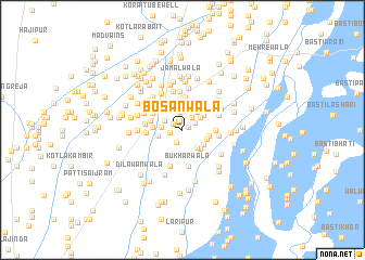 map of Bosanwāla