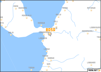 map of Bosa