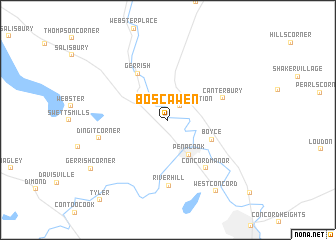 map of Boscawen