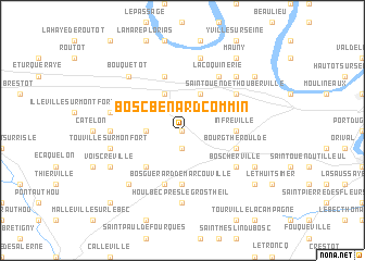 map of Bosc-Bénard-Commin