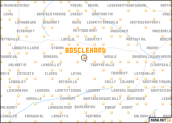 map of Bosc-le-Hard