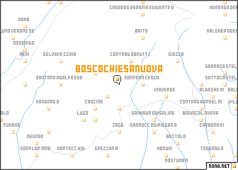 map of Bosco Chiesanuova