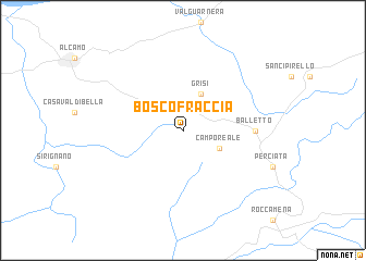 map of Bosco Fraccia