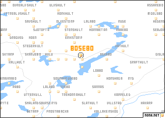 map of Bosebo