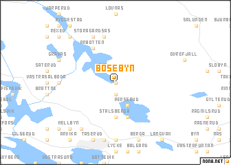 map of Bosebyn