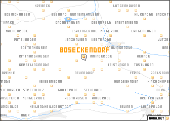 map of Böseckendorf