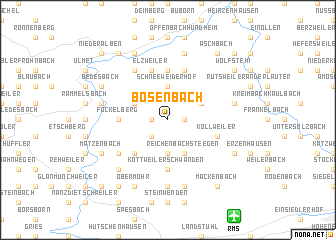 map of Bosenbach