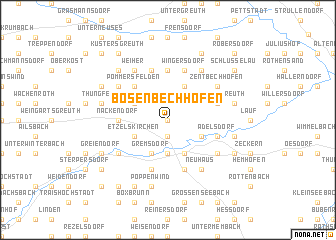 map of Bösenbechhofen