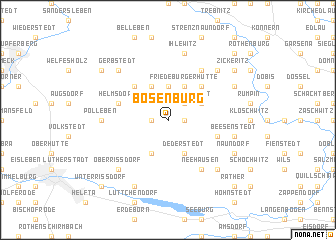 map of Bösenburg