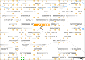 map of Böseneck