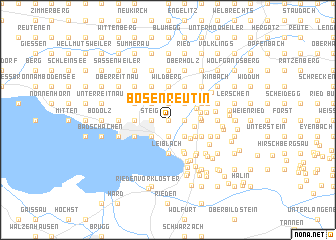 map of Bösenreutin