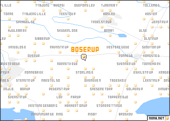 map of Boserup