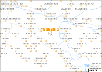 map of Bösewig