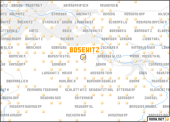 map of Bosewitz