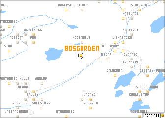 map of Bosgården