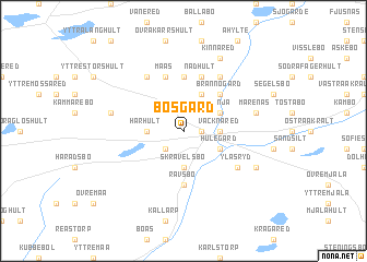 map of Bosgård