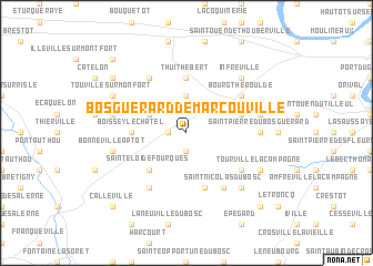 map of Bosguérard-de-Marcouville