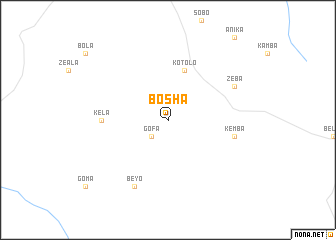 map of Bosha