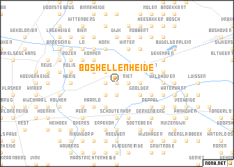 map of Boshellen Heide