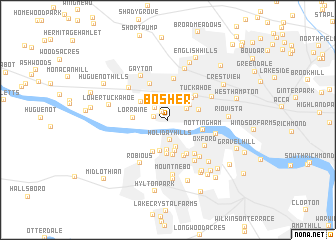 map of Bosher