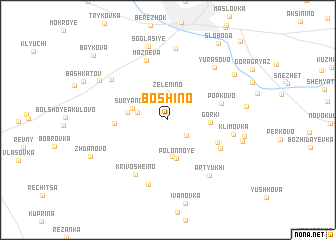 map of Boshino