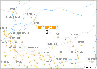 map of Boshrābād