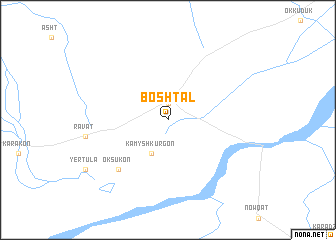 map of Boshtalʼ