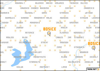 map of Bošice