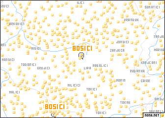 map of Bosići