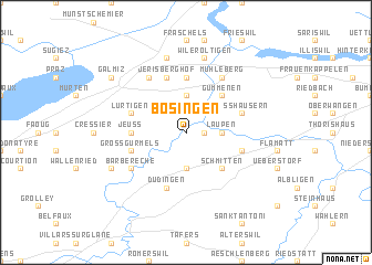 map of Bösingen