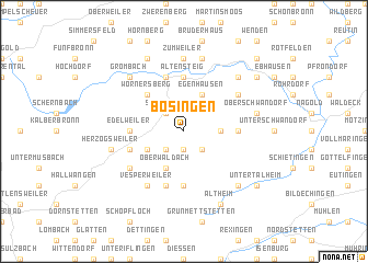 map of Bösingen