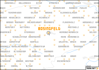 map of Bösingfeld