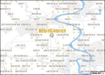 map of Bösinghoven