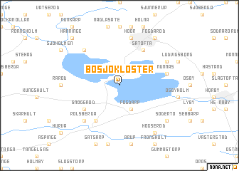 map of Bosjökloster