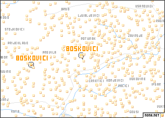 map of Boškovići