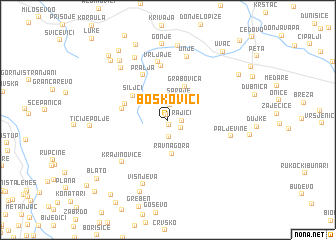 map of Boskoviči