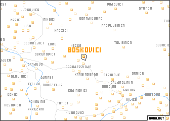 map of Boskovići