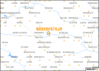 map of Boskovštejn