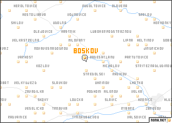 map of Boškov